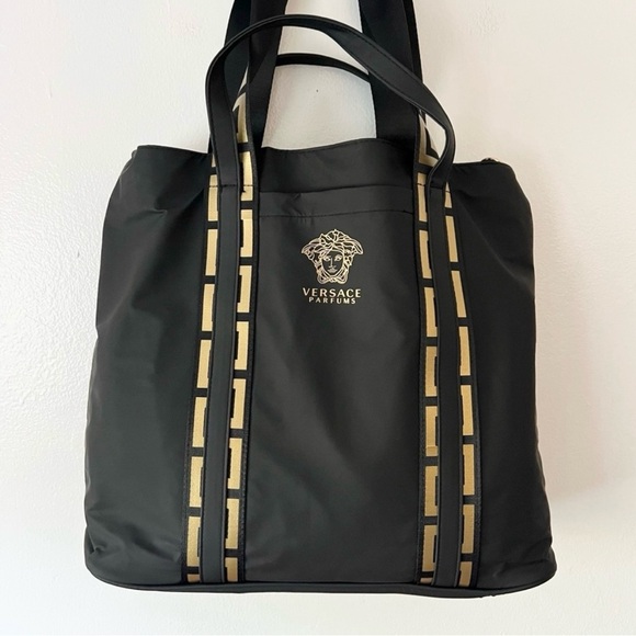 Versace Parfums Black Multi-compartment Tote - Picture 2 of 9